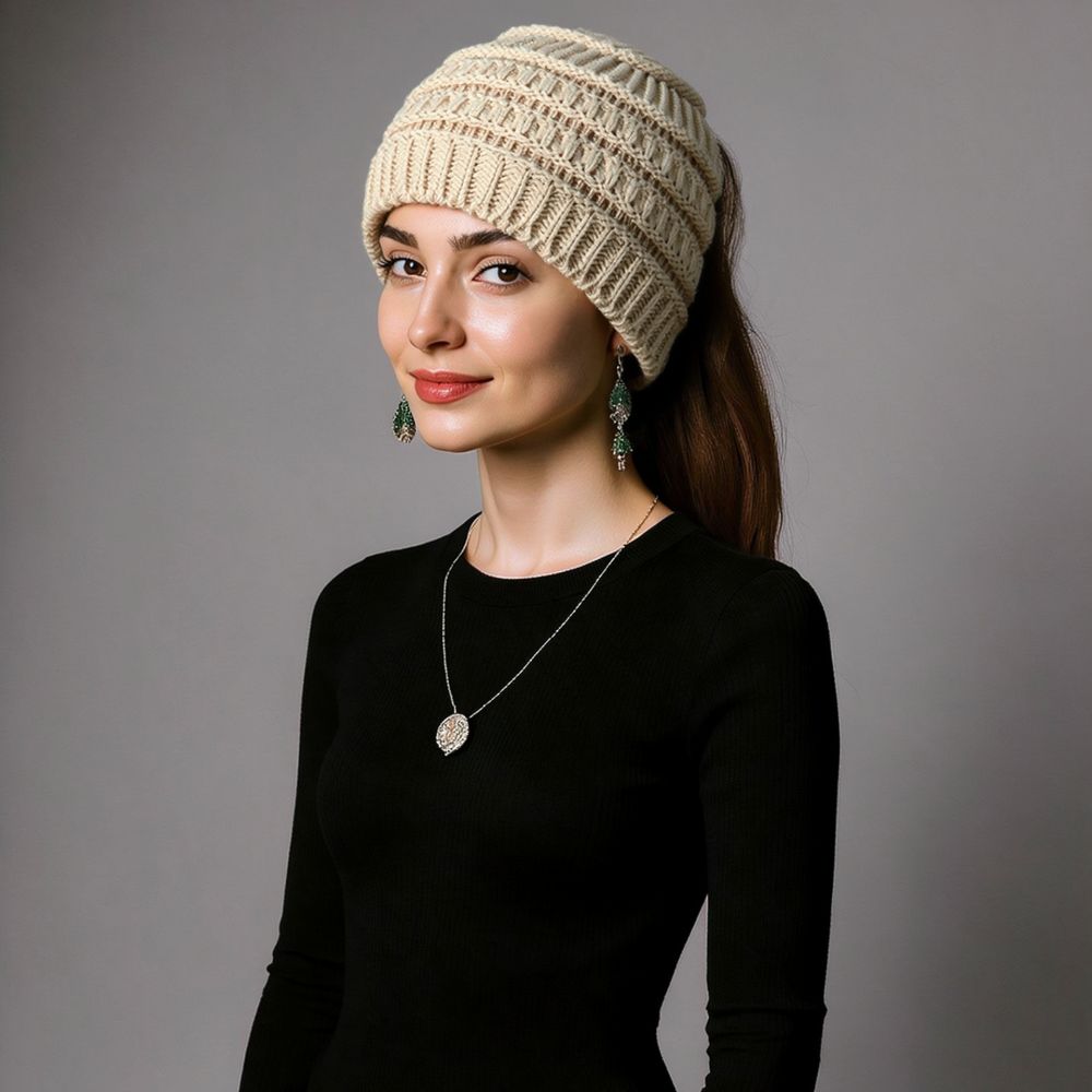 Fleece Ear Warmer Band - Autumn Winter Knitted Headband Women Wide