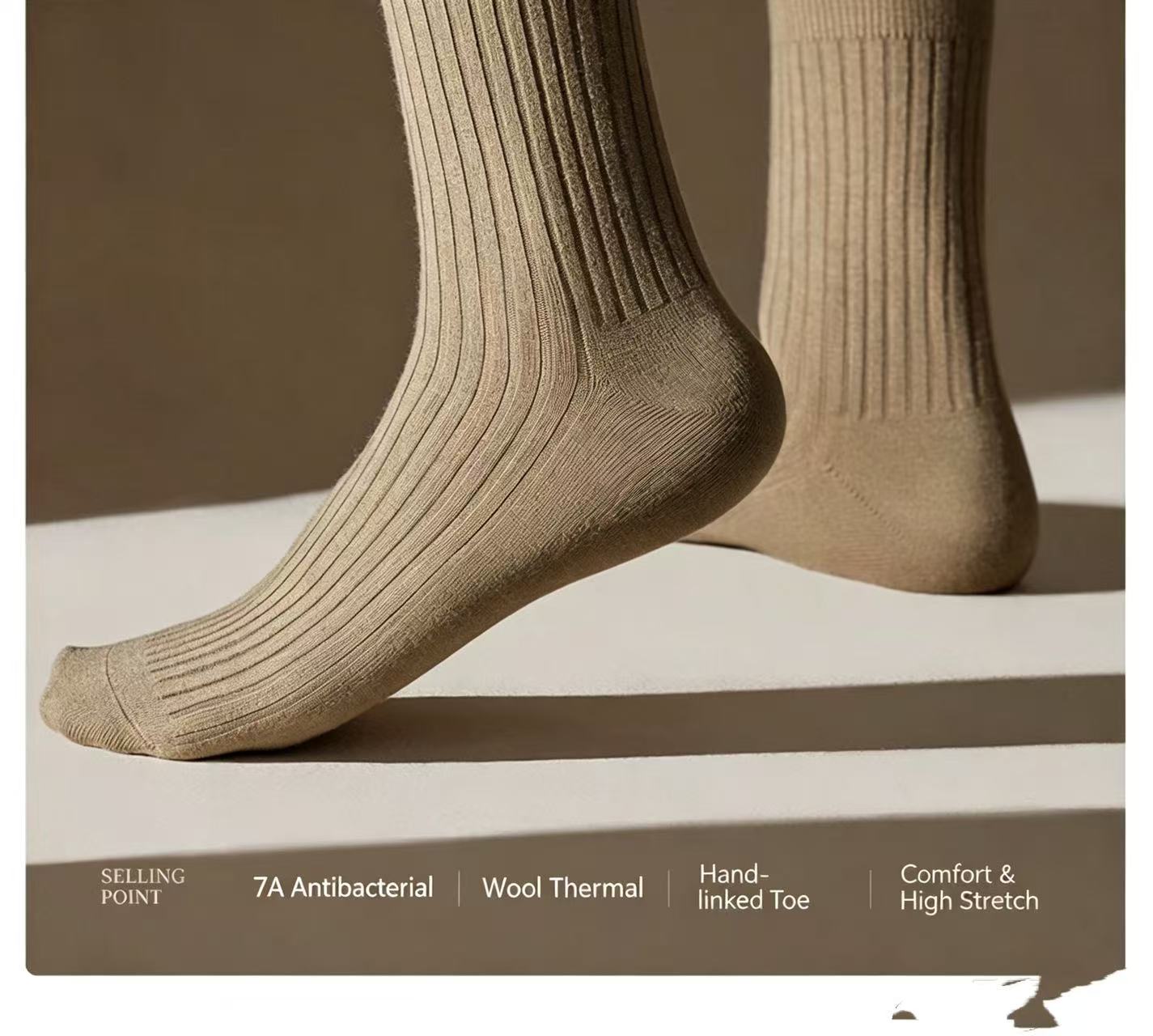 Thermal Sock Wool - 4 Pack 39% Merino Wool Hiking