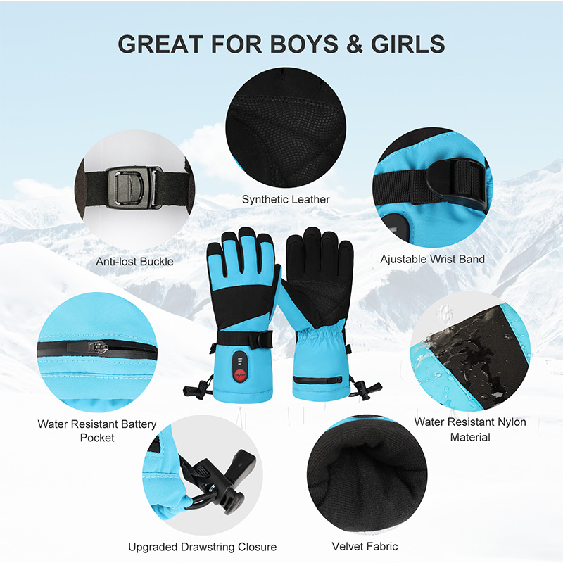 Waterproof Heated Ski Snowboar - огляд і ціна Snow Glove Insulated
