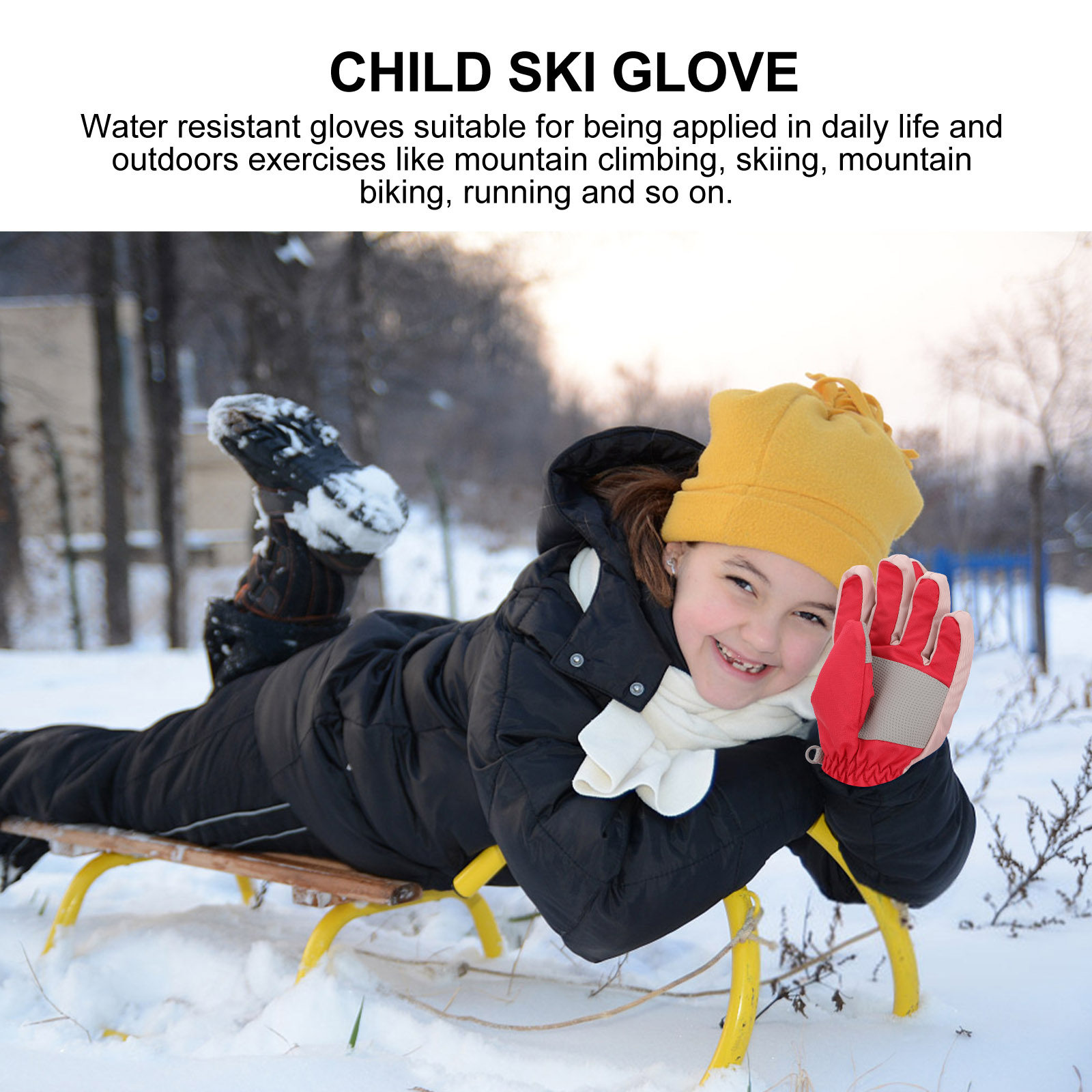 1Pair Children Ski Gloves Wate - огляд і ціна Snow Glove Insulated