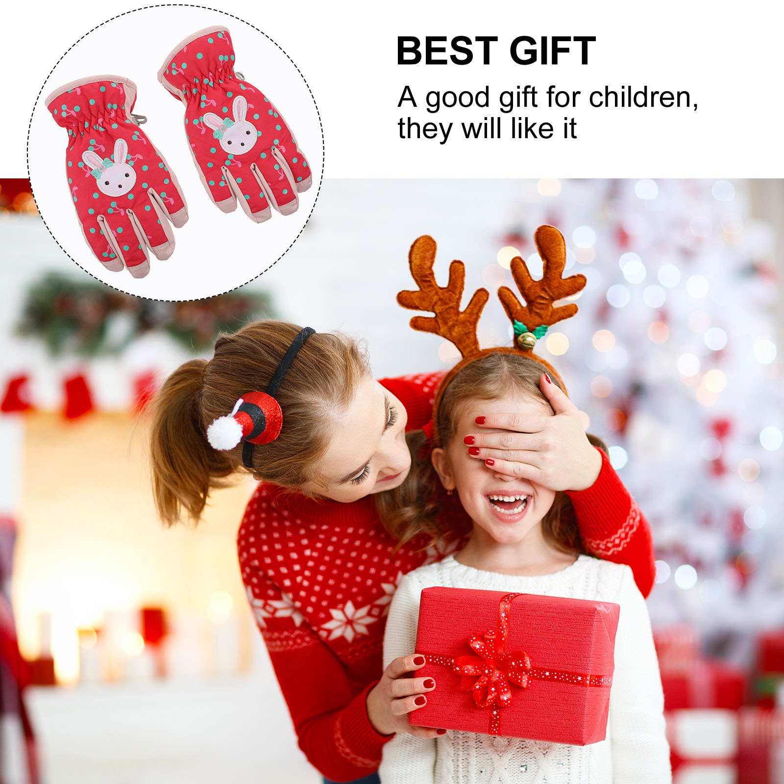 1Pair Children Ski Gloves Wate - огляд і ціна Snow Glove Insulated